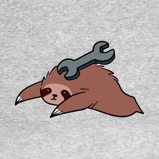 Sloth with a Wrench by saradaboru